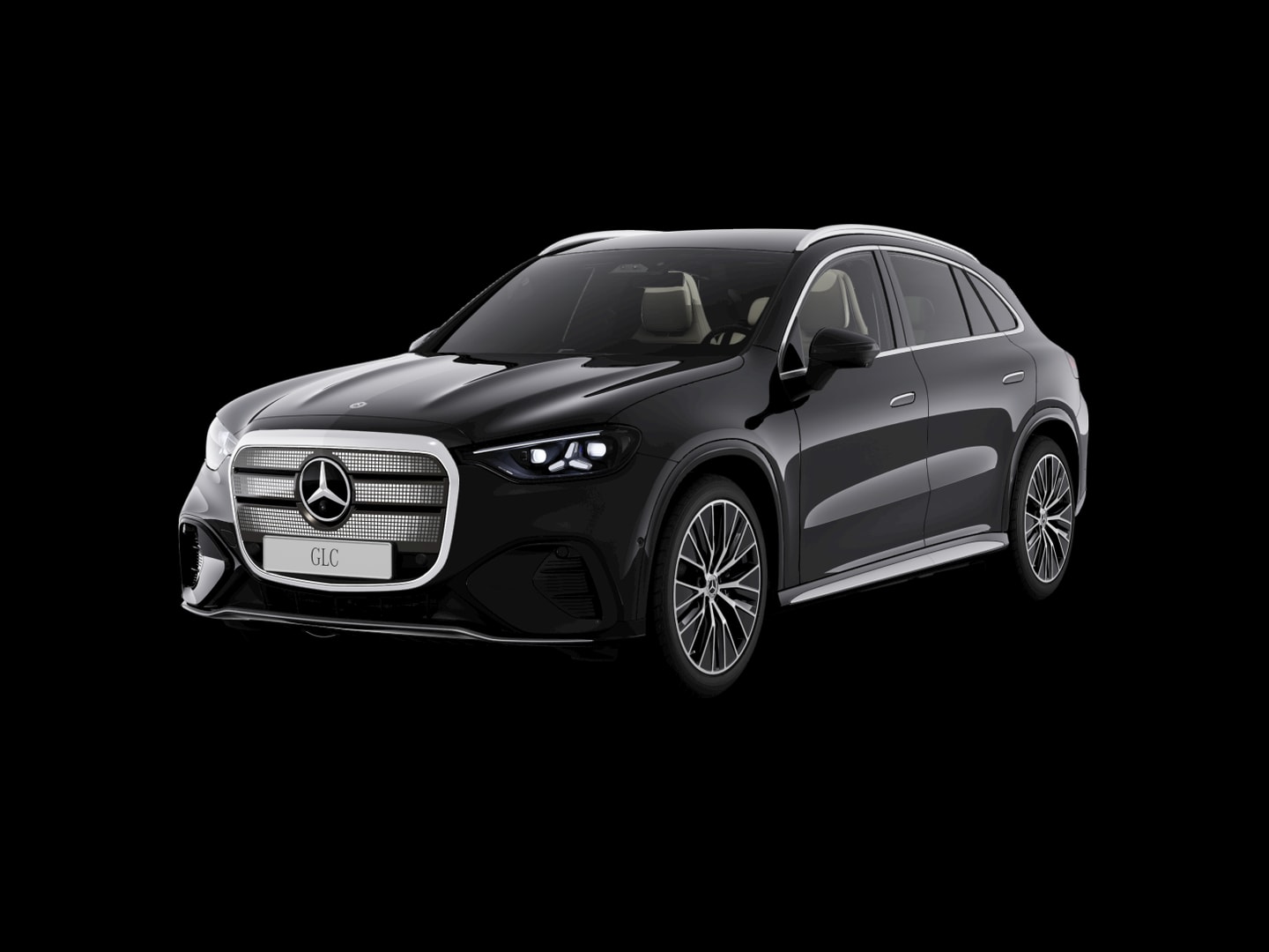 Mercedes-Benz GLC 250 électrique AMG Line — 3/4 avant (330°)