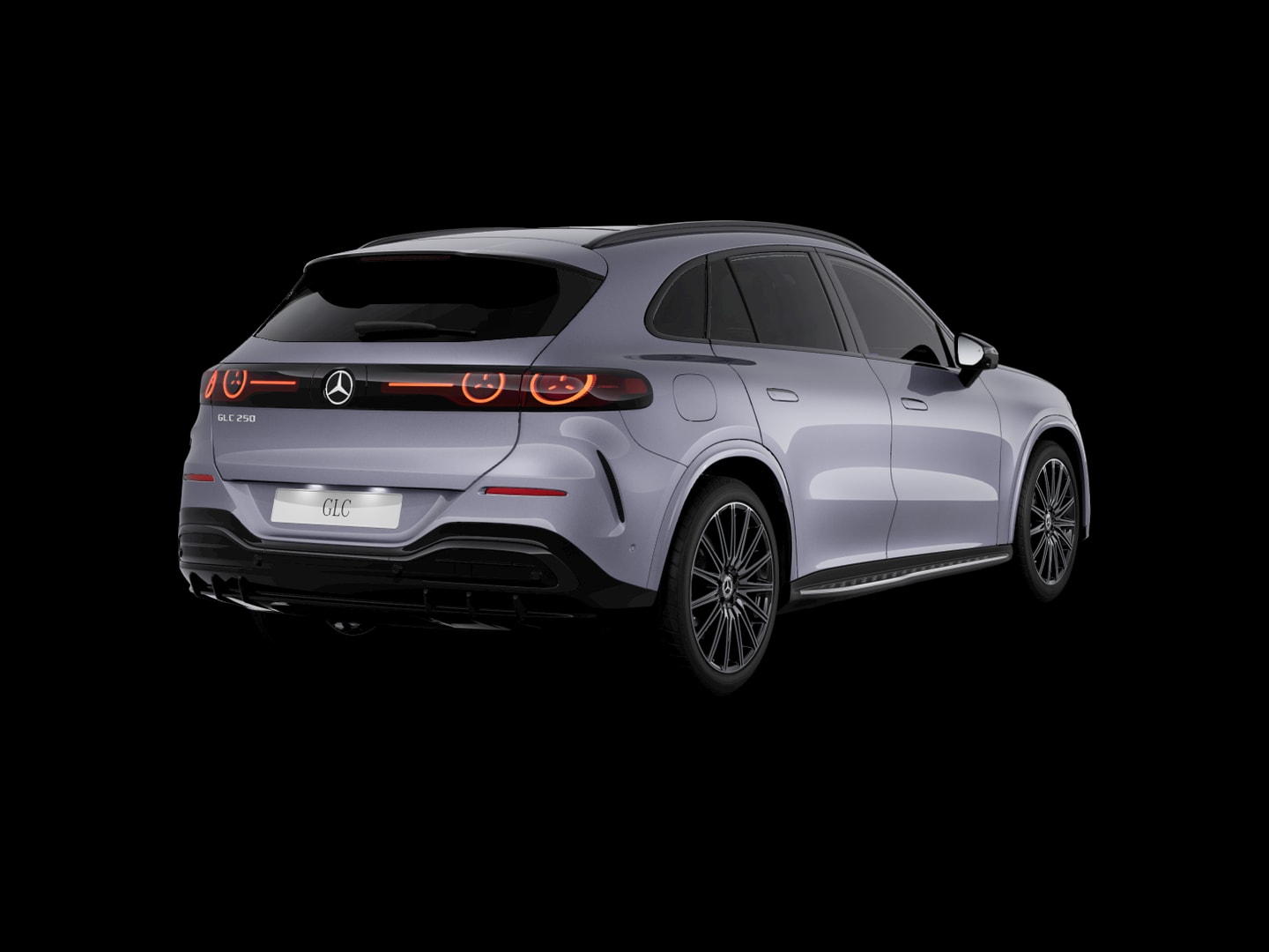 Mercedes-Benz GLC 250 électrique AMG Line — 3/4 arrière (150°)
