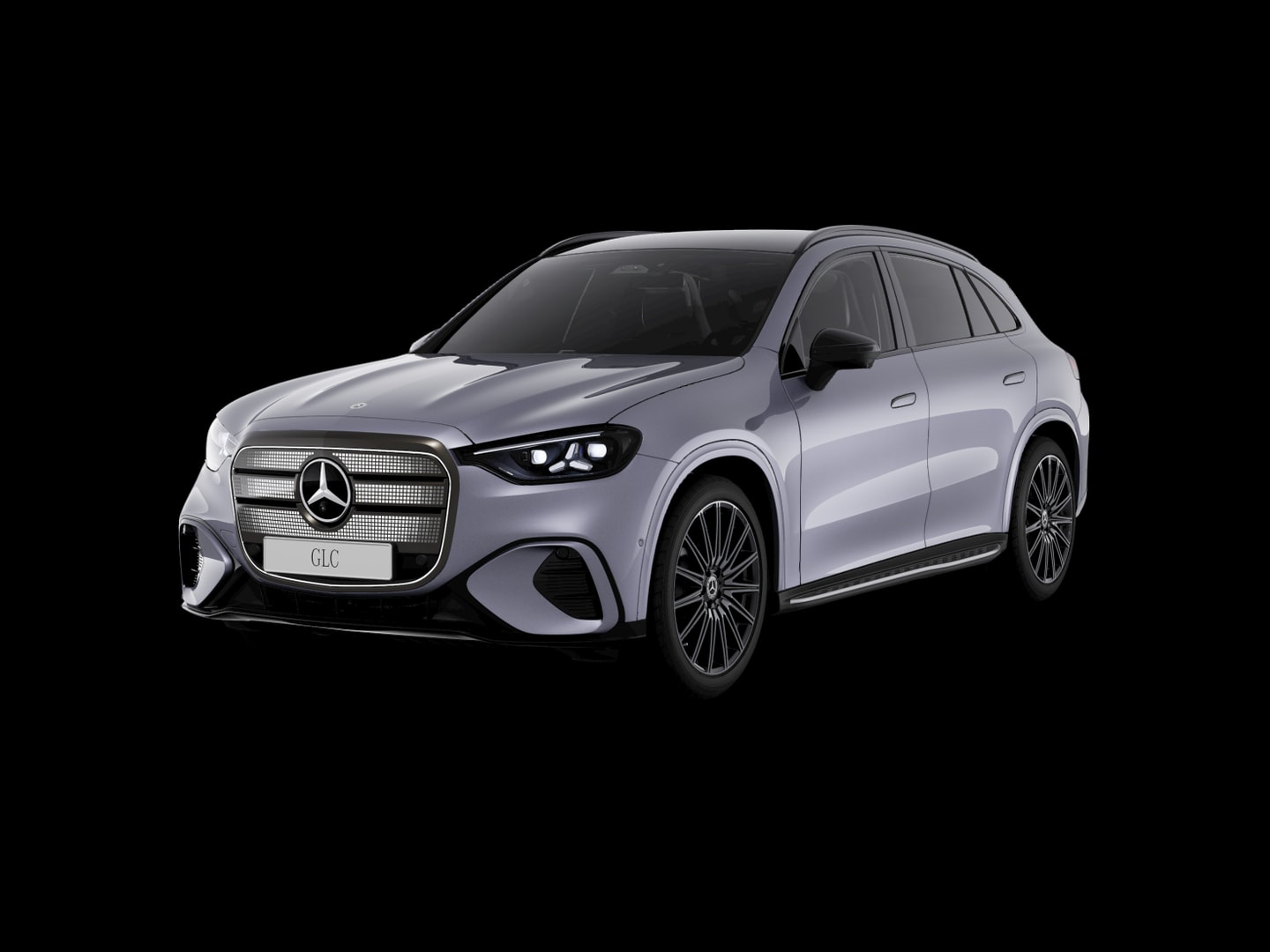 Mercedes-Benz GLC 250 électrique AMG Line — 3/4 avant (330°)