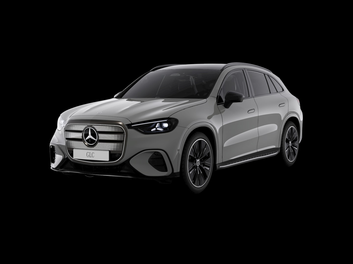 Mercedes-Benz GLC 250 électrique AMG Line — 3/4 avant (330°)