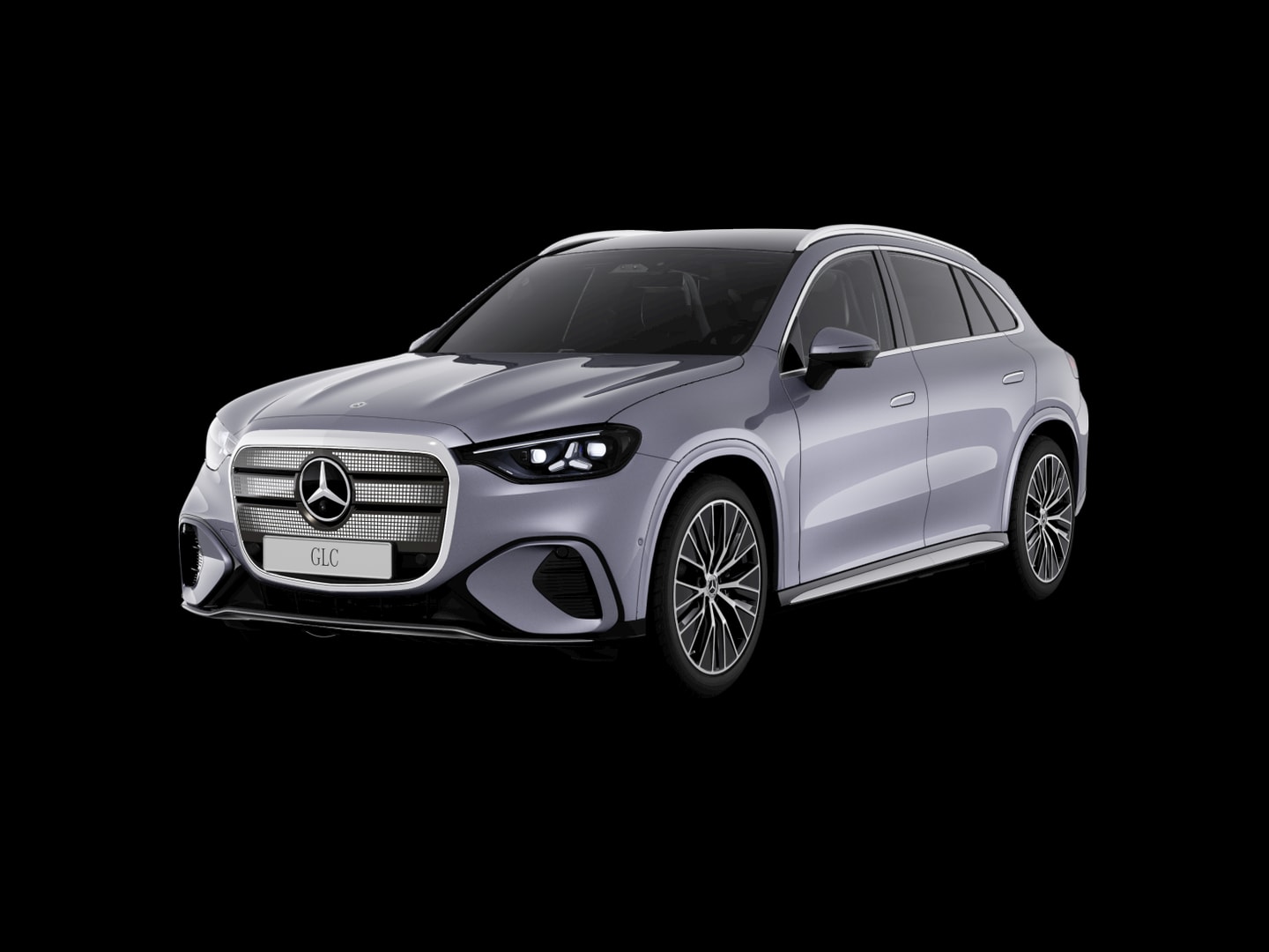 Mercedes-Benz GLC 250 électrique AMG Line — 3/4 avant (330°)
