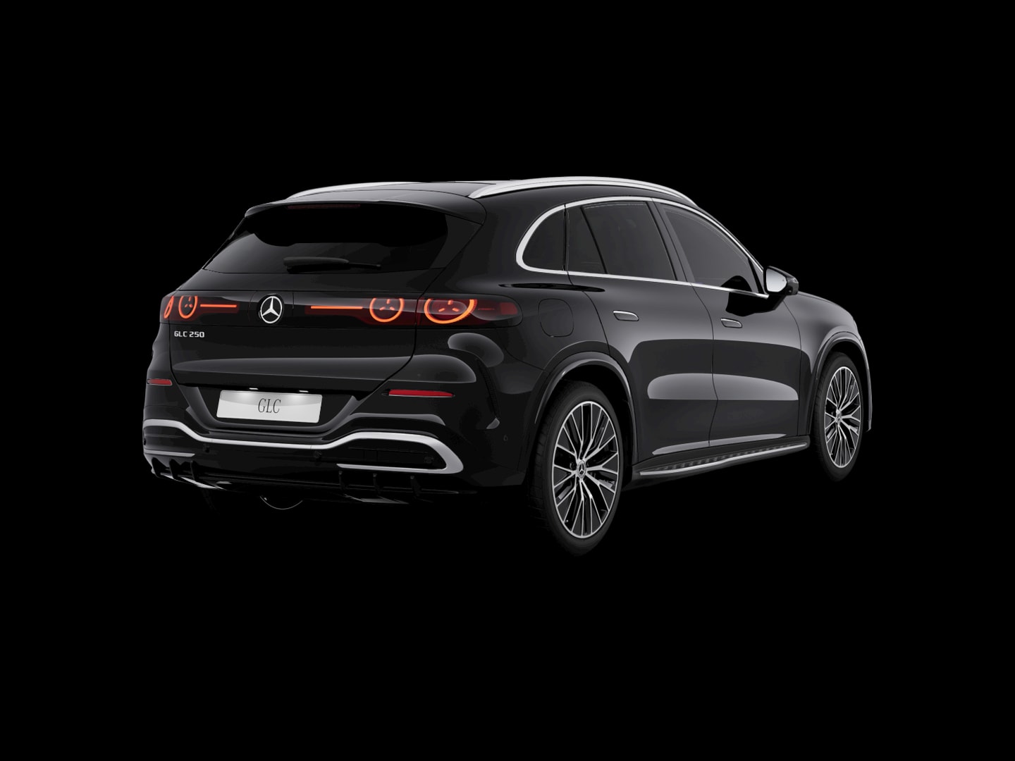 Mercedes-Benz GLC 250 électrique AMG Line — 3/4 arrière (150°)
