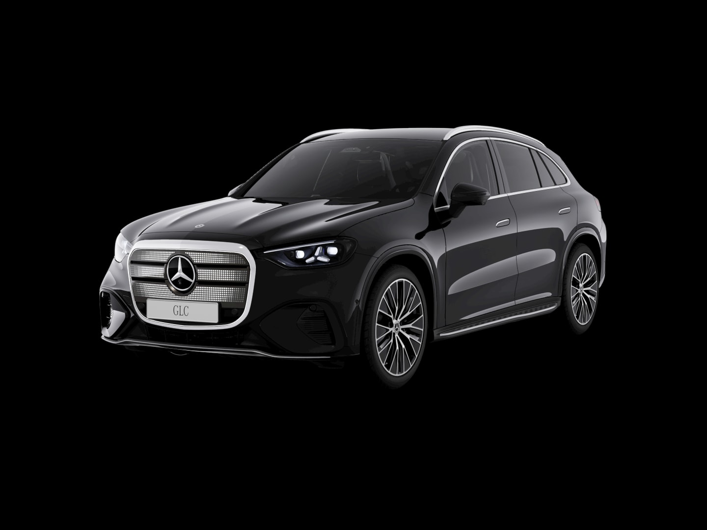 Mercedes-Benz GLC 250 électrique AMG Line — 3/4 avant (330°)