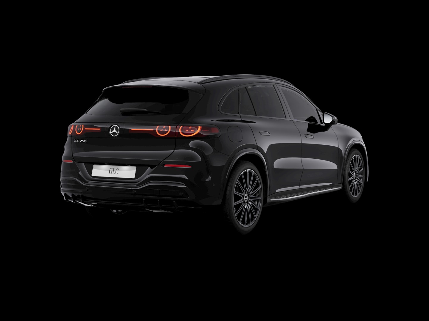 Mercedes-Benz GLC 250 électrique AMG Line — 3/4 arrière (150°)