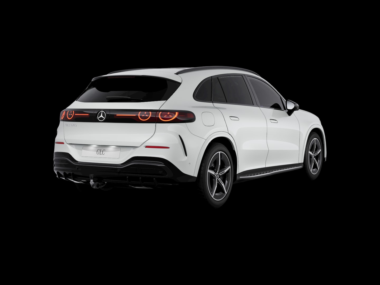 Mercedes-Benz GLC 250 électrique AMG Line — 3/4 arrière (150°)