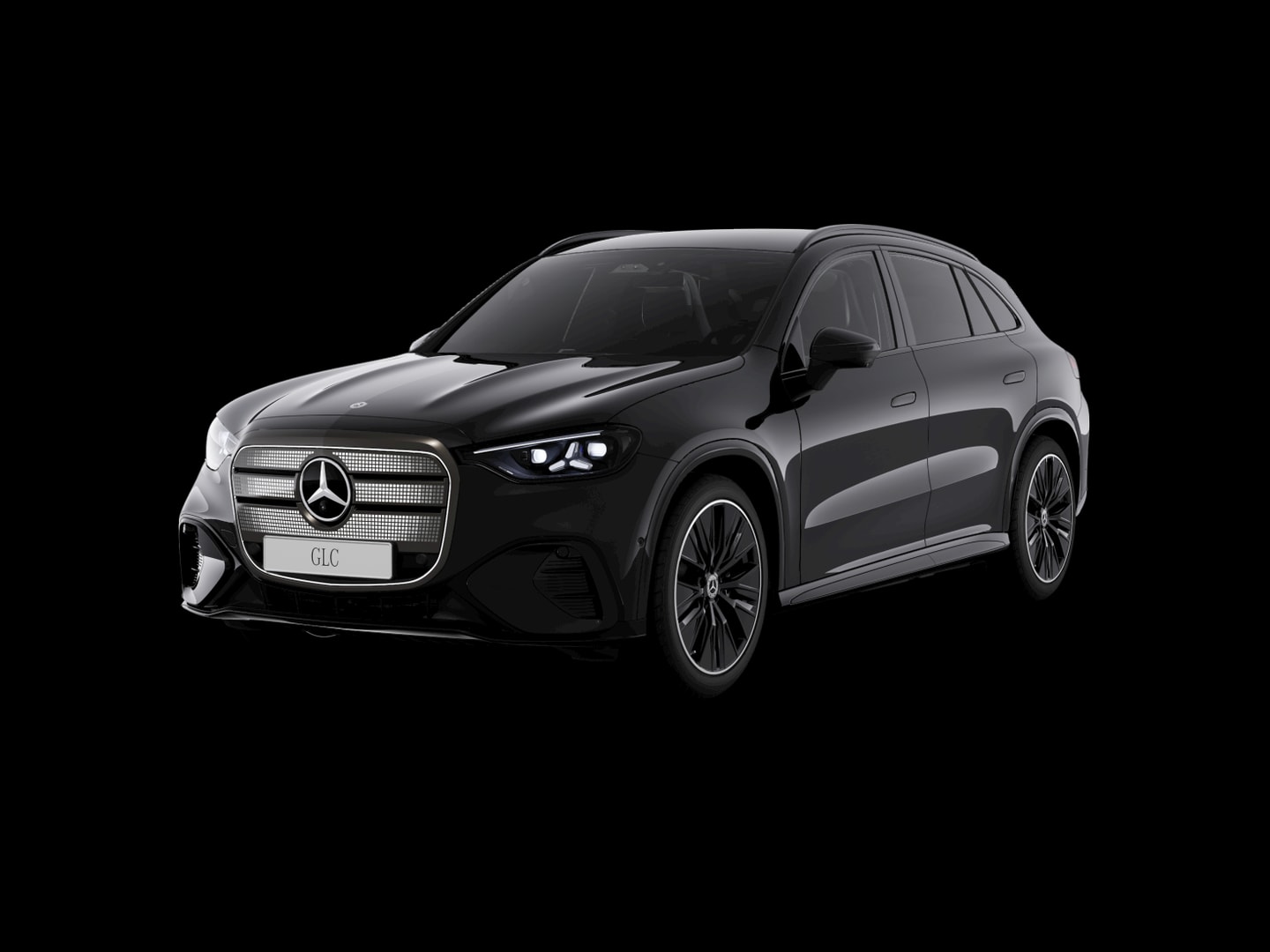 Mercedes-Benz GLC 250 électrique AMG Line — 3/4 avant (330°)