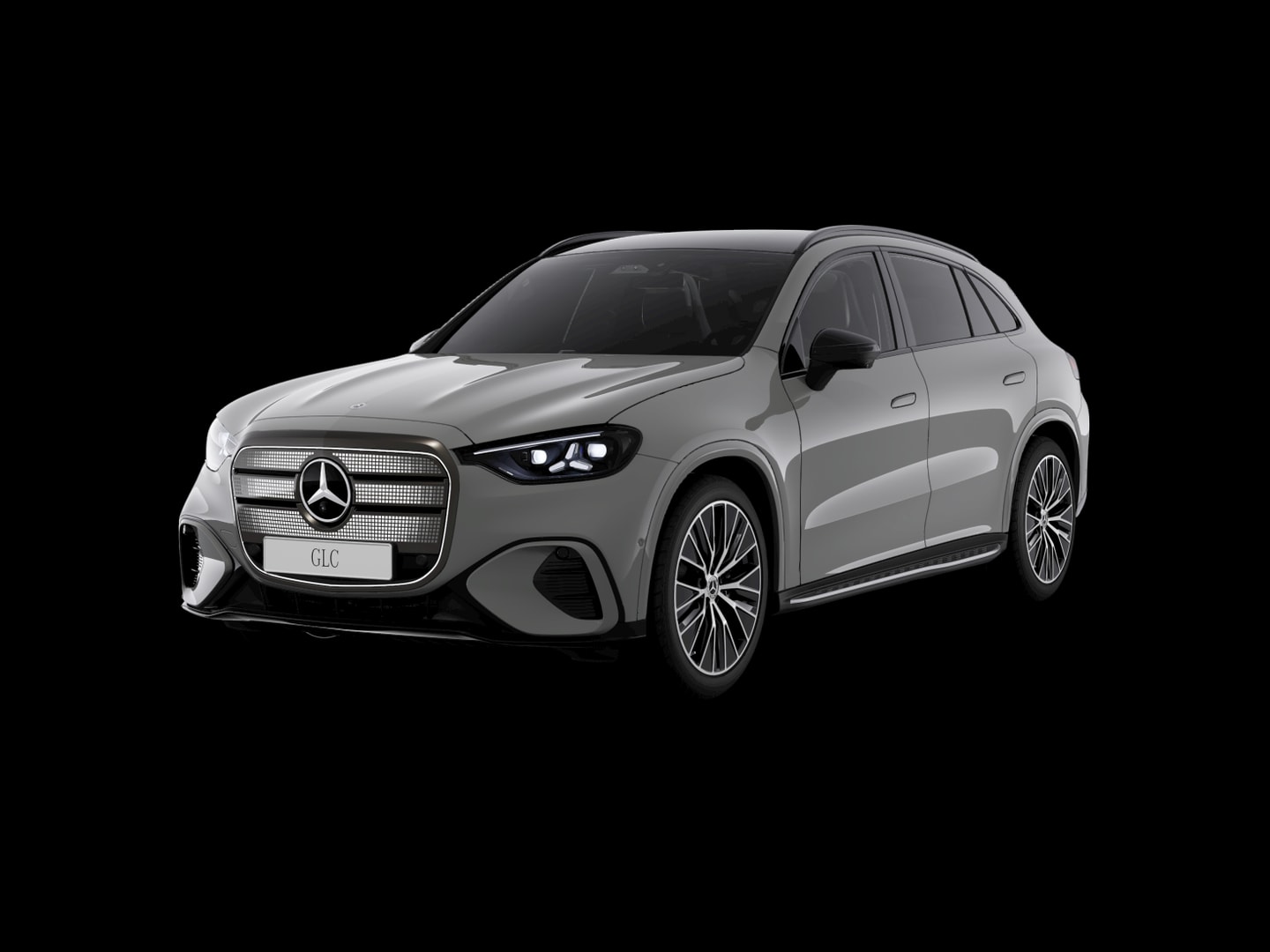 Mercedes-Benz GLC 250 électrique AMG Line — 3/4 avant (330°)