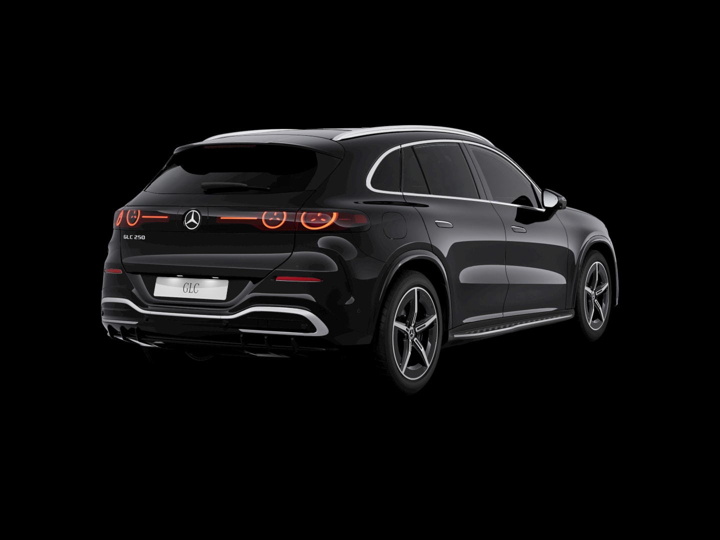 Mercedes-Benz GLC 250 électrique AMG Line — 3/4 arrière (150°)