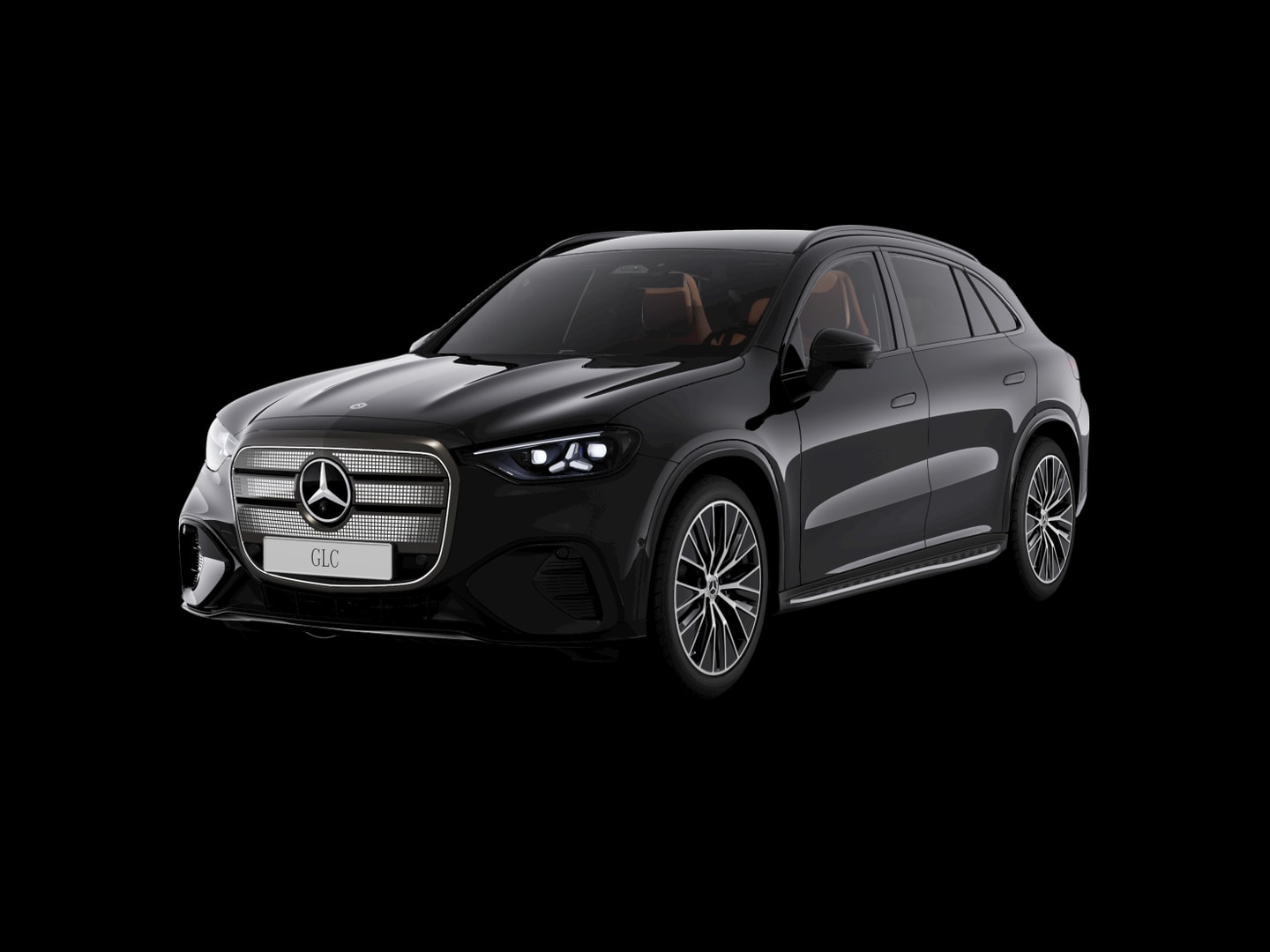 Mercedes-Benz GLC 250 électrique AMG Line — 3/4 avant (330°)